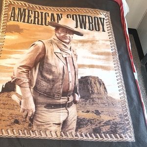 John Wayne throw blanket 50x 60"